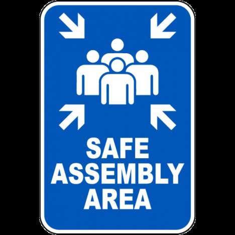 Safe Assembly Area Sign